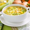 Картофельный суп с луком в мультиварке